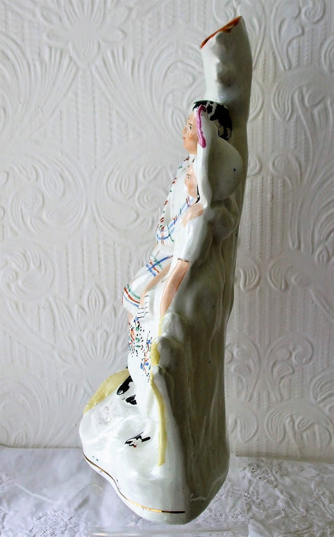 Antique Victorian Staffordshire Figure ~ 