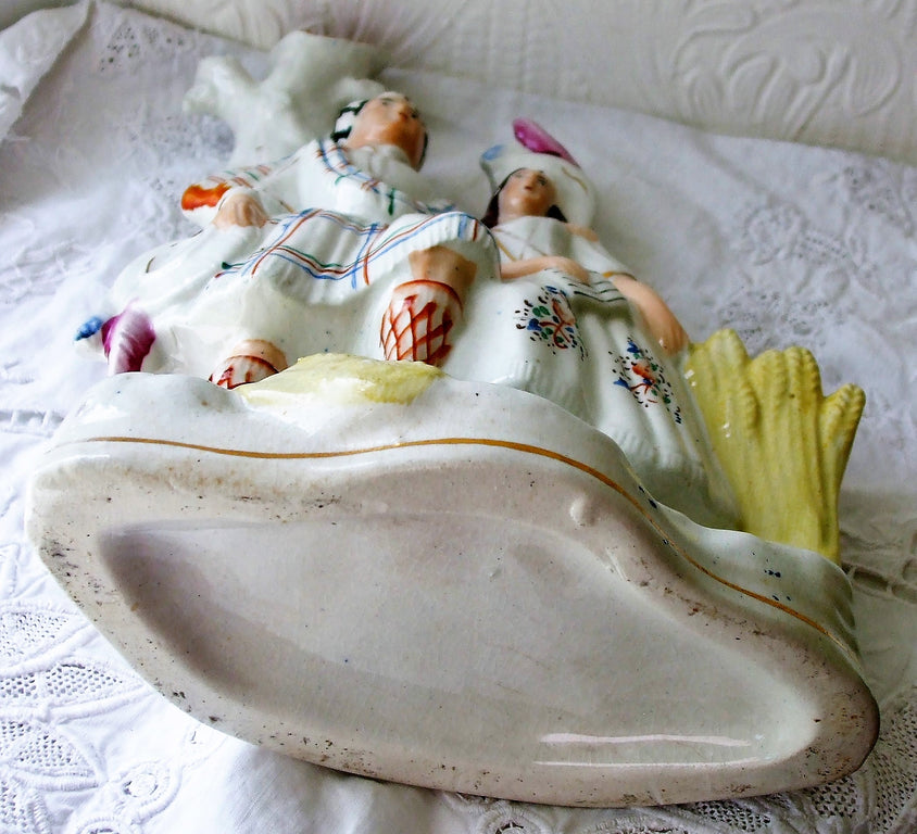 Antique Victorian Staffordshire Figure ~ 