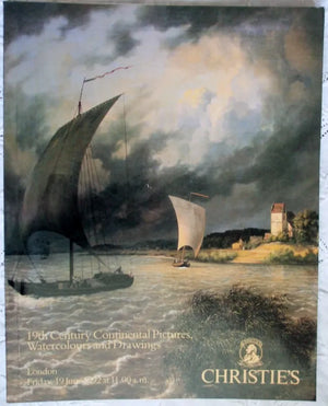 C 19th Century Continental Pictures Watercolours and Drawings L 19. 06. 1992