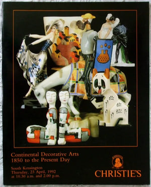 Christie's ~ Continental Decorative Arts, 1850 to the Present Day ~ London ~ 23. 04. 1992