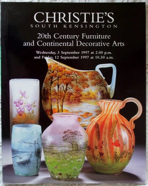 Christie's ~ British and Continental Furniture from 1860 to 1950 ~ London ~ 03. 09. 1997 and 20th Century Continental Decorative Arts ~ London ~ 12. 09. 1997