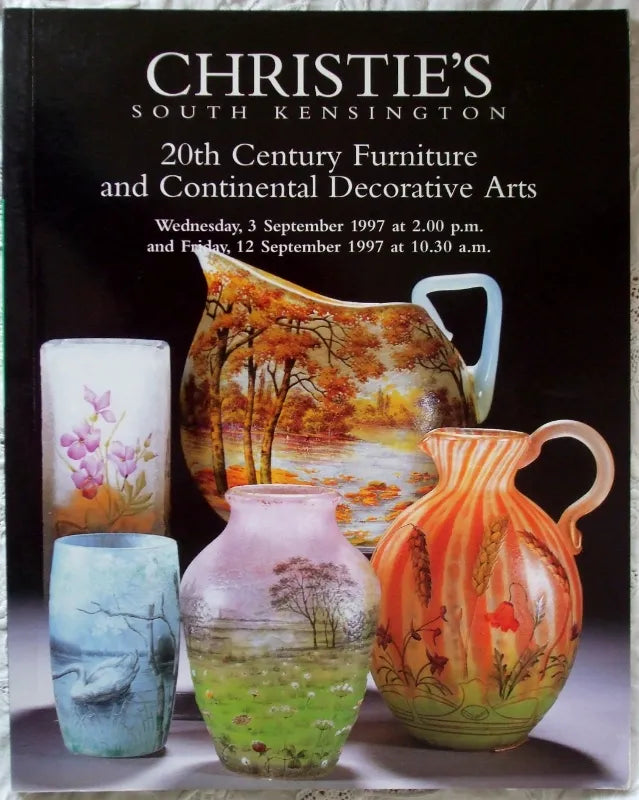 Christie's ~ British and Continental Furniture from 1860 to 1950 ~ London ~ 03. 09. 1997 and 20th Century Continental Decorative Arts ~ London ~ 12. 09. 1997