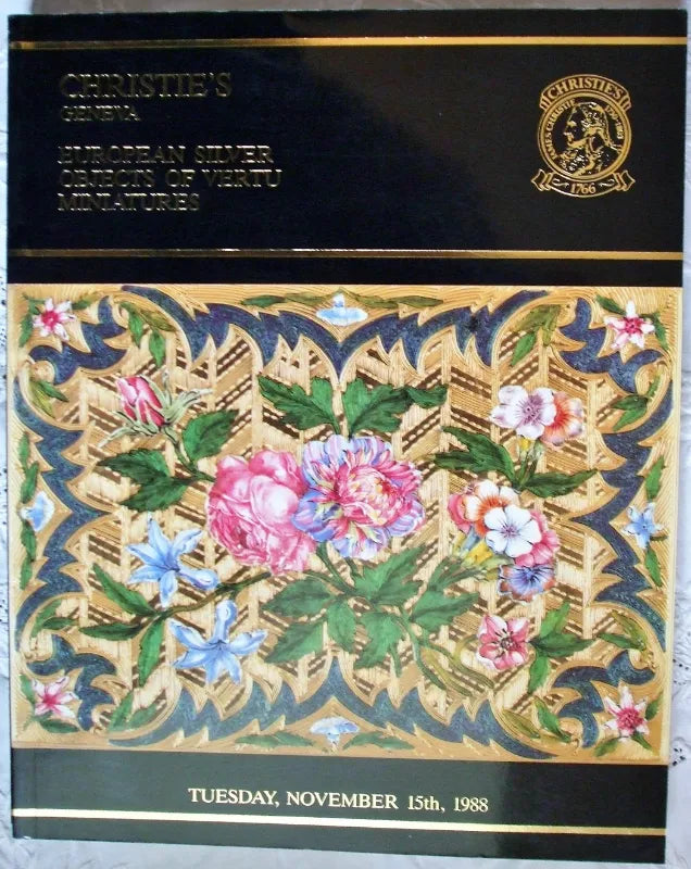 Christie's ~ Silver & Miniatures ~ Geneva ~ 15. 11. 1988
