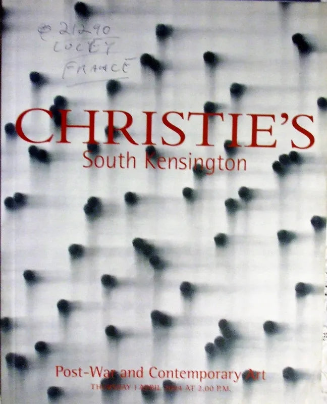 Christie's ~ Post-War & Contemporary Art ~ London ~ 01. 04. 2004