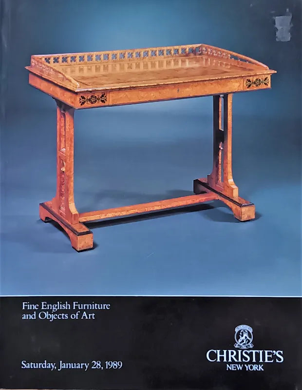Christie's ~ English Furniture & Objects of Art ~ New York ~ 28. 01. 1989