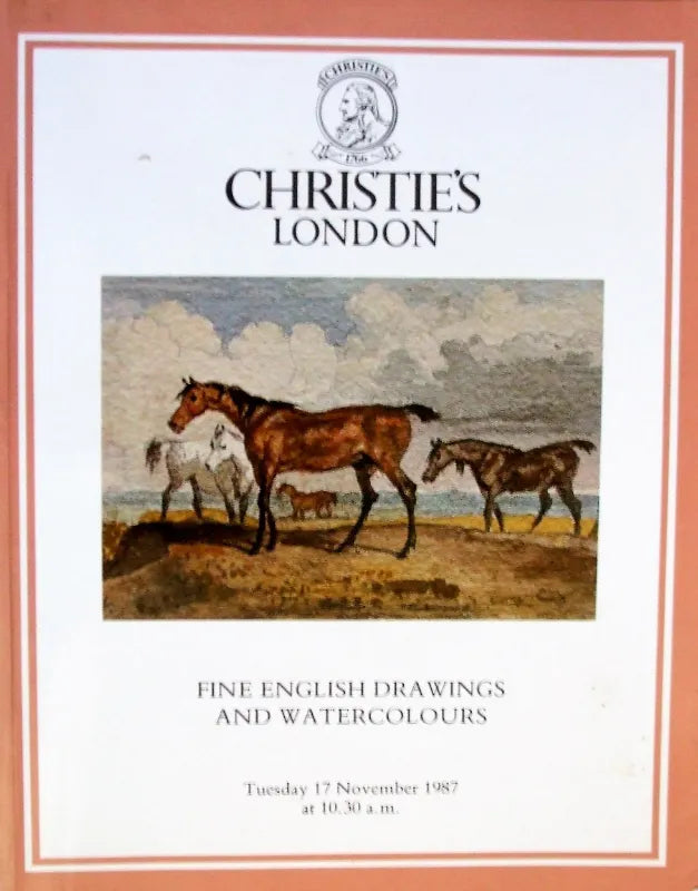 Christie's ~ English Drawings & Watercolours ~ London  17.11. 1987