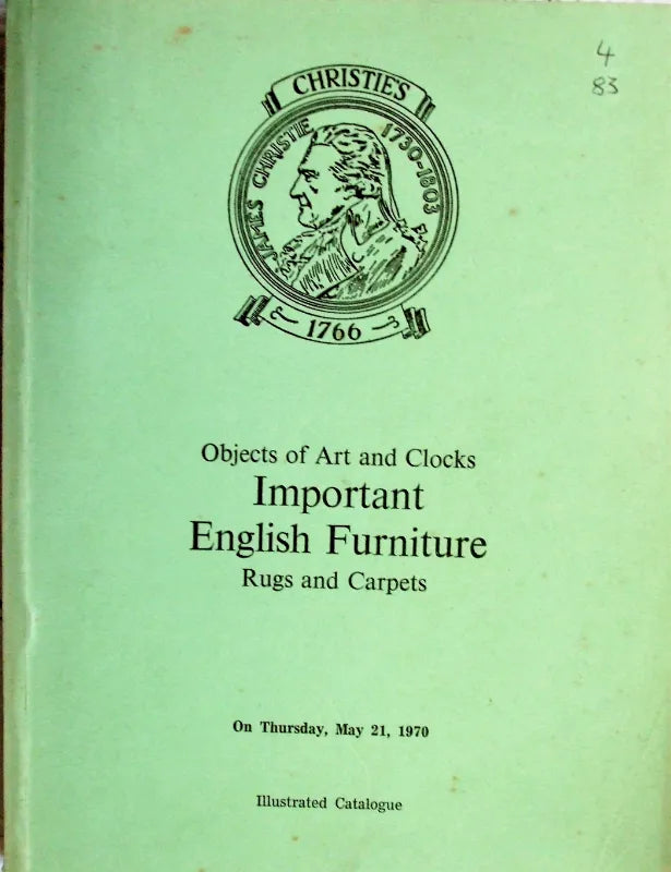 Christie's ~ W.O.A.,Clocks,Furniture,Rugs ~ London ~ 21.05.1970
