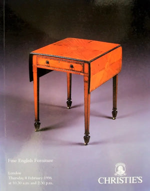 Christie's ~ English Furniture ~ London ~ 08. 02. 1996