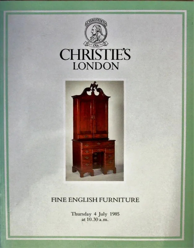 Christie's ~ English Furniture ~ London ~ 04. 07. 1985