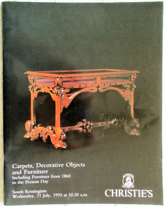 Christie's ~ Carpets, Furniture, W. O. A.  ~ London ~ 21. 07. 1993