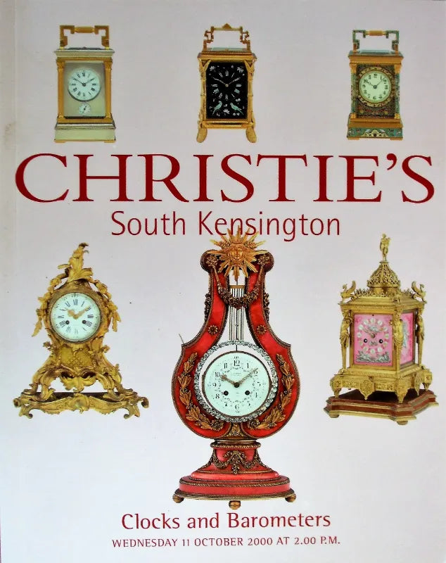Christie's ~ Clocks & Barometers ~ London ~ 11. 10. 2000