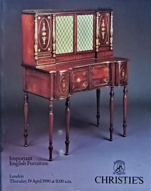 Christie's ~ English Furniture ~ London ~ 19. 04. 1990