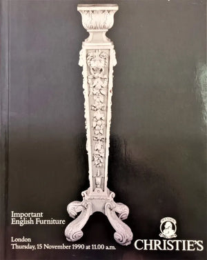 Christie's ~ English Furniture ~London ~ 15. 11. 1990
