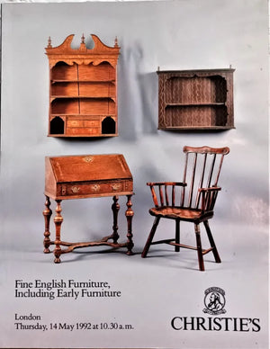 Christie's ~ English Inc. Early Furniture ~ London ~ 14. 05. 1992