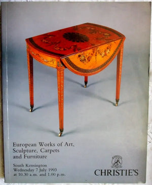 Christie's ~ Sculpture, Rugs, Furniture ~ London ~ 07.07. 1993