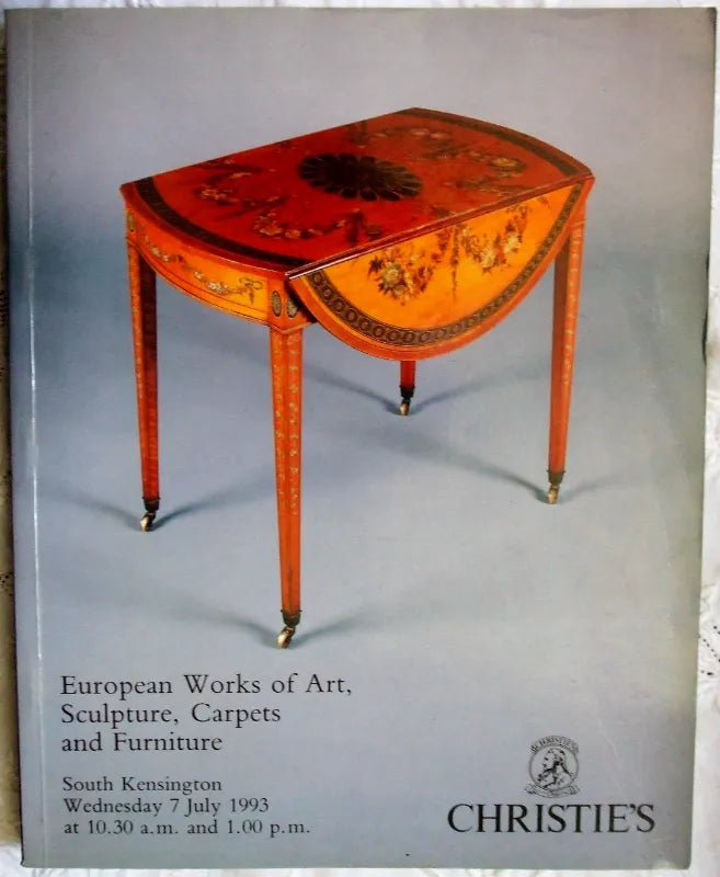 Christie's ~ Sculpture, Rugs, Furniture ~ London ~ 07.07. 1993