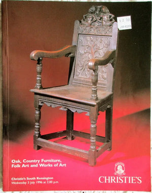 Christie's ~ Furniture, Folk Art & W.O.A. ~ London ~ 03. 07. 1996