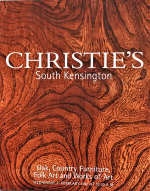 Christie's ~ Furniture, Folk Art & W.O.A. ~ London ~ 21. 02. 2001