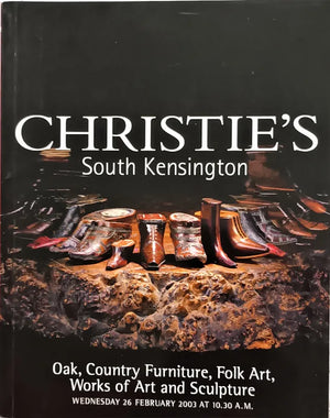 Christie's ~ Furniture, Folk Art, W.O.A., Sculpture ~ London ~ 26.02.2003