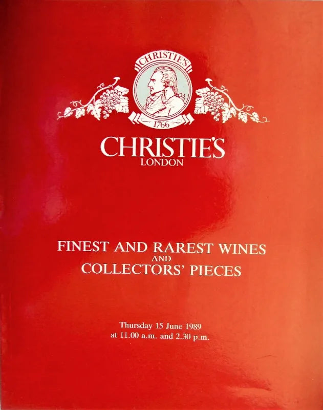 Christie's ~ Wine & Collector's Items ~ London ~ 15. 06. 1989