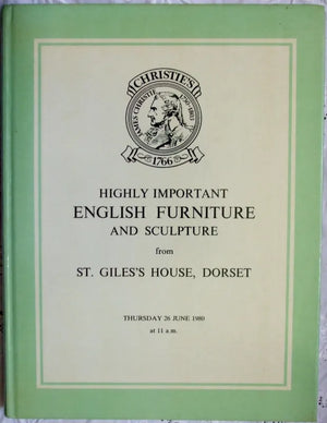 Christie's ~ St. Giles's House, Dorset ~ London ~ 26. 06. 1980