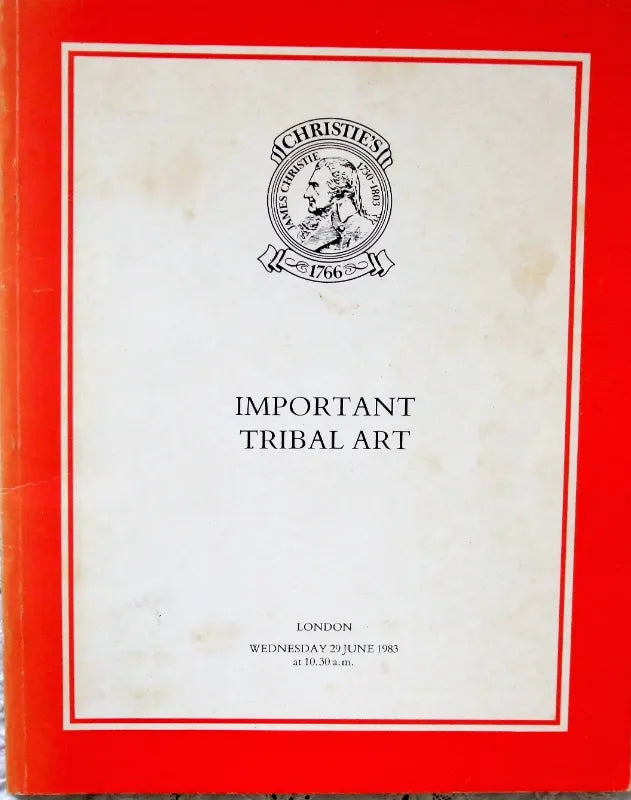 C Important Tribal Art L 29. 06. 1983