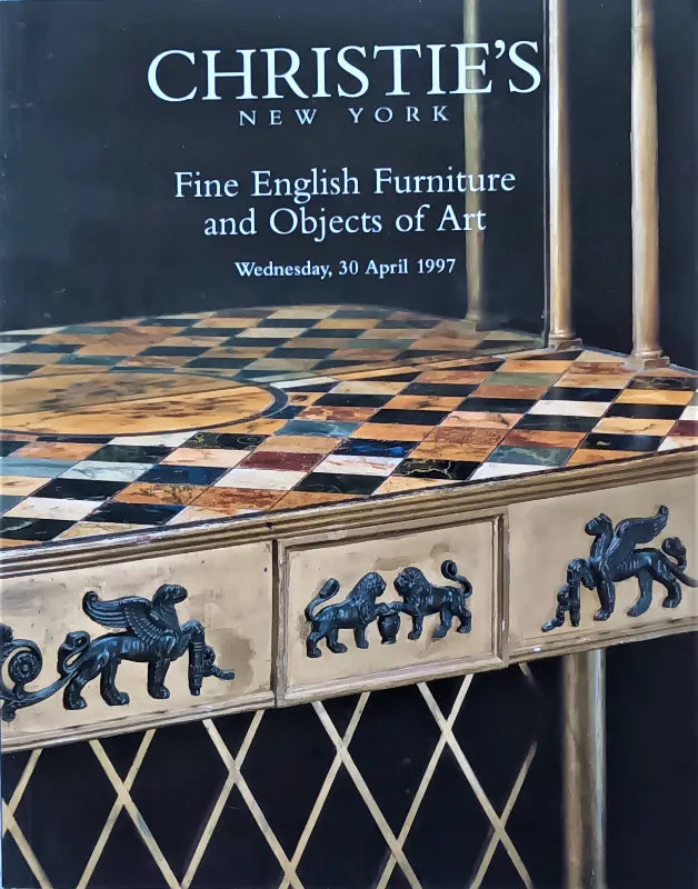 Christie's ~ English Furniture & Objects of Art ~ New York ~ 30. 04. 1997