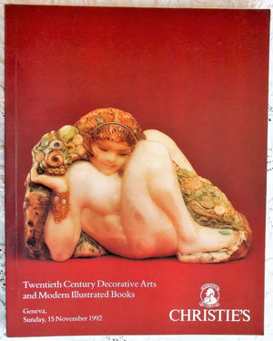 Christie's ~ Twentieth Century Decorative Arts and Modern Illustrated Books ~ Geneva ~ 15. 11. 1992