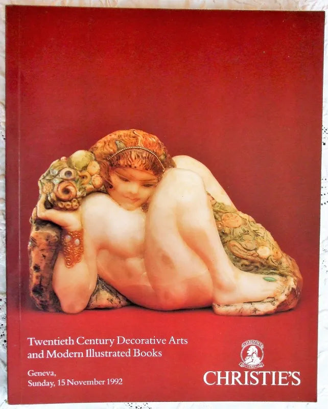Christie's ~ Twentieth Century Decorative Arts and Modern Illustrated Books ~ Geneva ~ 15. 11. 1992