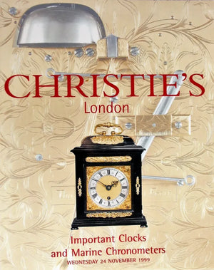 Christie's ~ Clocks & Marine Chronometers ~ London ~ 24. 11. 1999