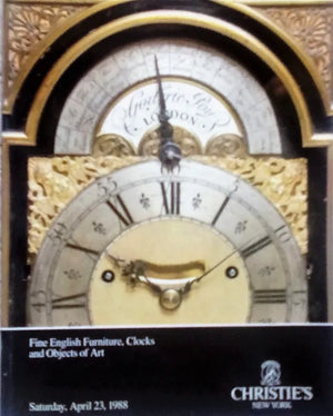 Christie's ~ Furniture, Clocks & W.O.A. ~ New York ~ 23. 04. 1988