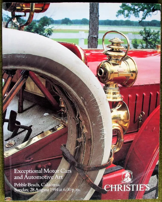 Christie's ~ Motor Cars ~ Pebble Beach, California ~ 28. 08. 1994