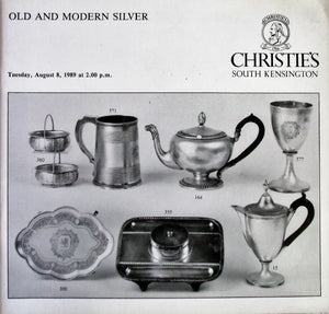 Christie's ~ Old & Modern Silver ~ London ~  08. 08. 1989