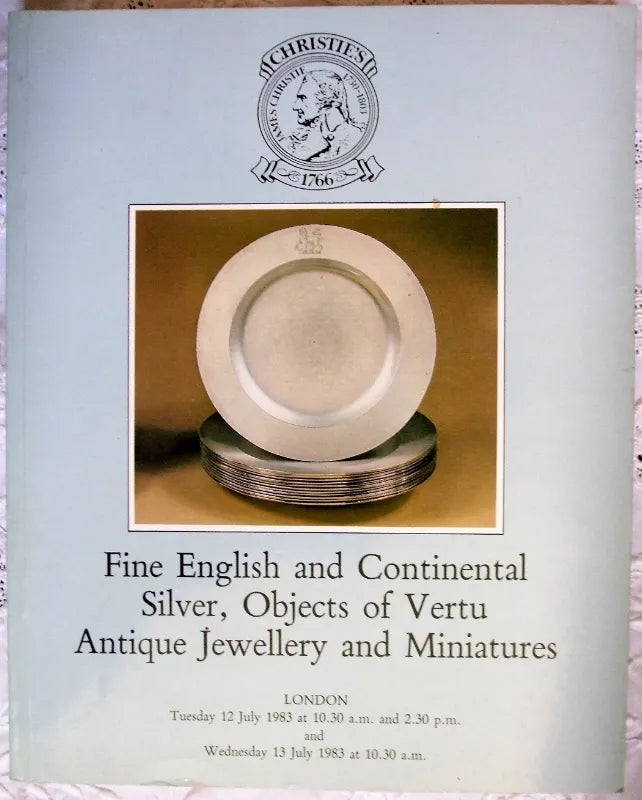 Christie's ~ Silver & Jewellery ~ London ~ 12. - 13. 07. 1983