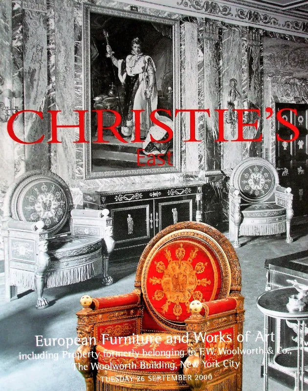 Christie's ~ European Furniture, W.O.A. ~ New York ~ 26. 09. 2000