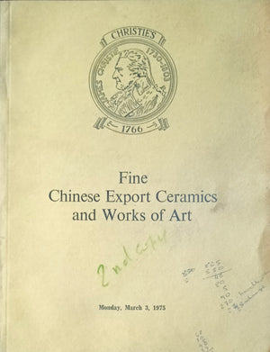 Christie's ~ Chinese Ceramics and Works of Art ~ London ~ 03. 03. 1975