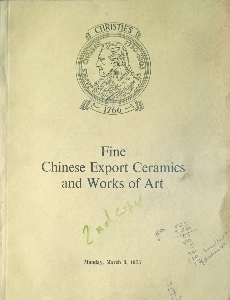 Christie's ~ Chinese Ceramics and Works of Art ~ London ~ 03. 03. 1975