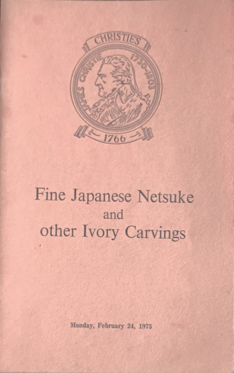 Christie's ~ Japanese Netsuke and Ivory Carvings ~ London ~ 24. 02. 1975