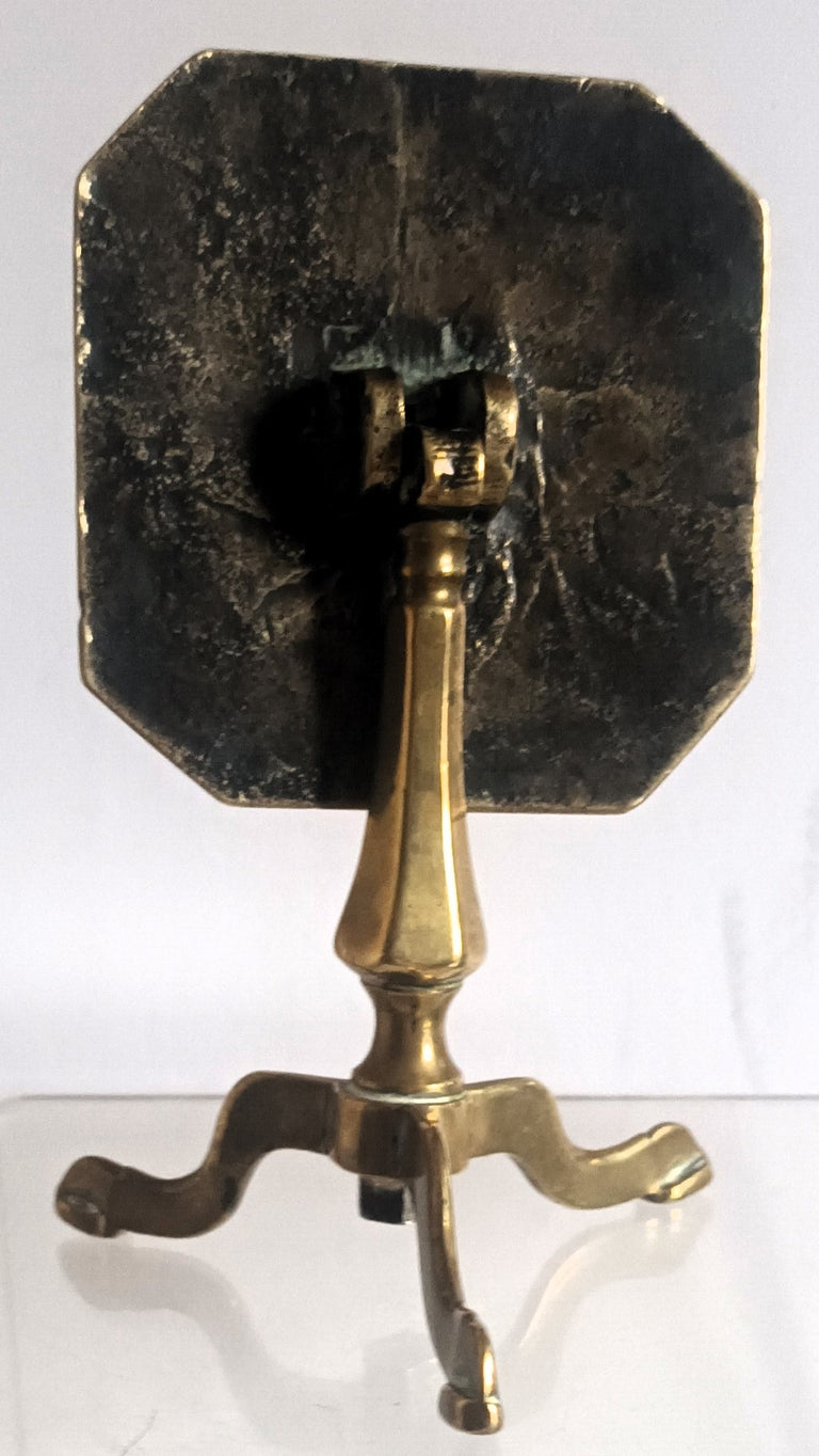 Antique English Georgian Brass Candle Reflector