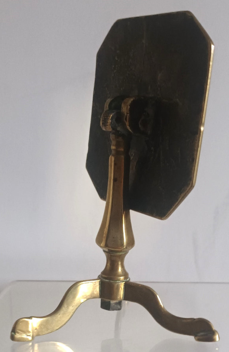 Antique English Georgian Brass Candle Reflector