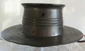 Vintage English Pewter Capstan Inkwell
