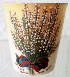 Antique Edwardian Carlton China "White Heather" Beaker