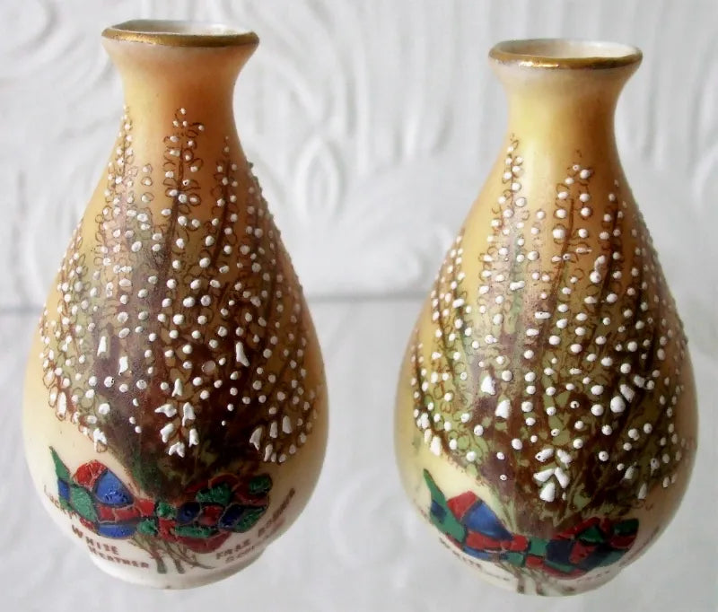 Pair of Antique Edwardian Carlton China 