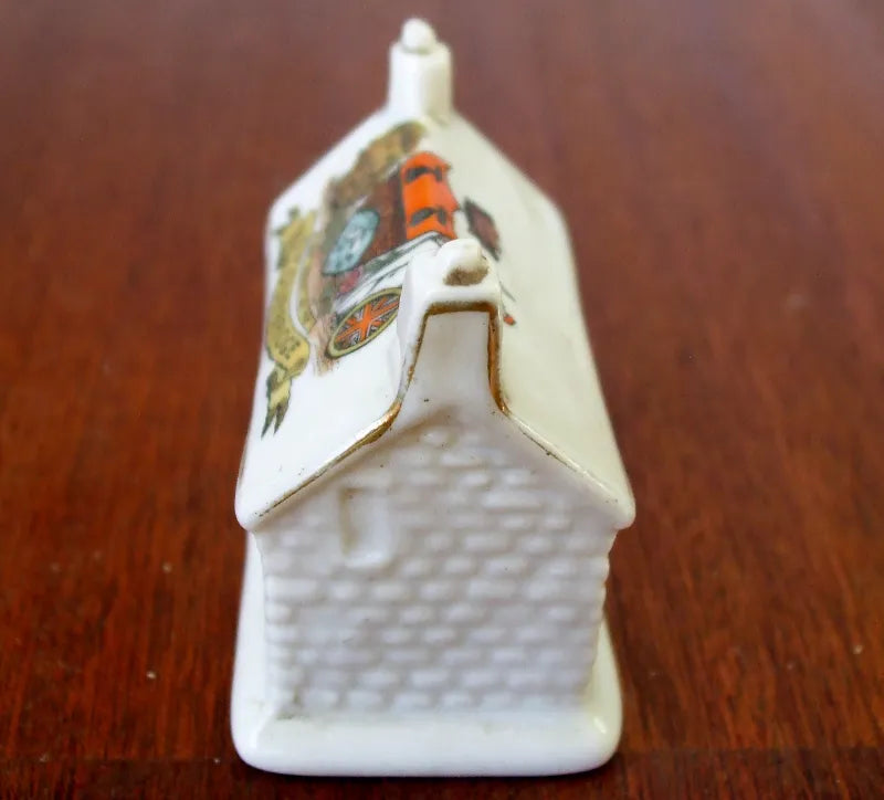 Antique Carlton China ~ Crested Ware Cottage ~ Stourbridge