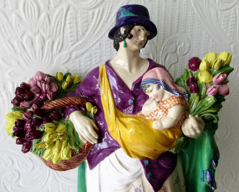 Antique Studio Pottery Figurine ~ 