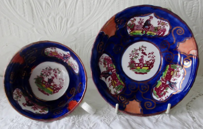 Antique Victorian Gaudy Welsh 