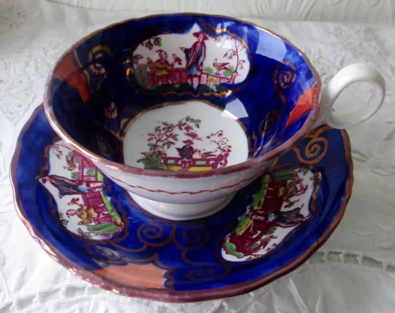 Antique Victorian Gaudy Welsh 