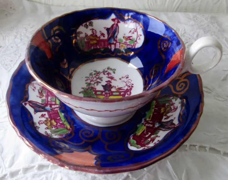 Antique Victorian Gaudy Welsh 