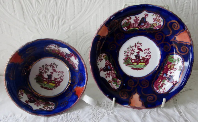 Antique Victorian Gaudy Welsh 