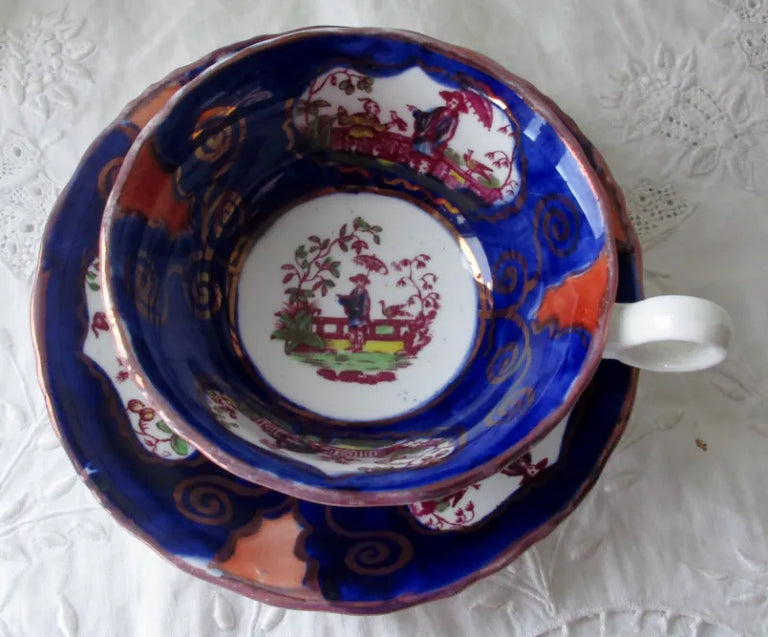 Antique Victorian Gaudy Welsh 